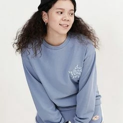 Milliotandco Activewear Do What You Love! Long Sleeve Jumper (Royal Blue)