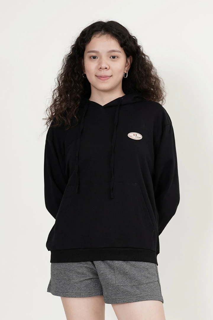 Milliotandco Activewear Lorne Long Sleeve Hoodies (Black)