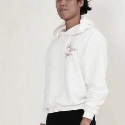 Milliotandco Activewear Self Love Club! Long Sleeve Hoodies (White)