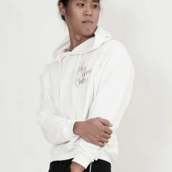 Milliotandco Activewear Self Love Club! Long Sleeve Hoodies (White)