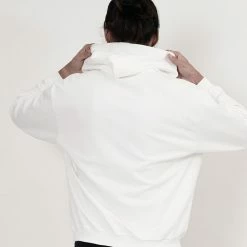 Milliotandco Activewear Self Love Club! Long Sleeve Hoodies (White)