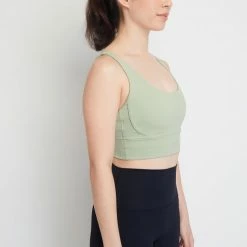 Milliotandco Activewear Kaylee Women Sports Bra (Light Green)