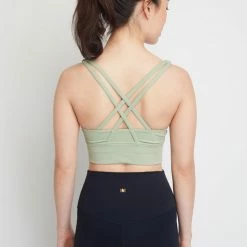 Milliotandco Activewear Kaylee Women Sports Bra (Light Green)