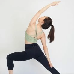 Milliotandco Activewear Kaylee Women Sports Bra (Light Green)