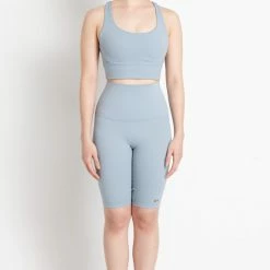 Milliotandco Activewear Kaylee Women Sports Bra (Light Blue)