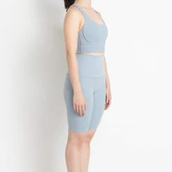 Milliotandco Activewear Kaylee Women Sports Bra (Light Blue)