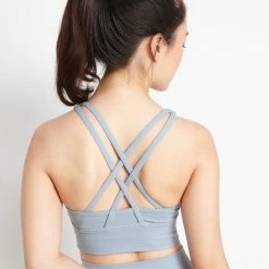 Milliotandco Activewear Kaylee Women Sports Bra (Light Blue)