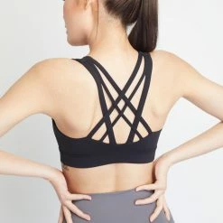 Milliotandco Julia Women Sports Bra (Black) Activewear