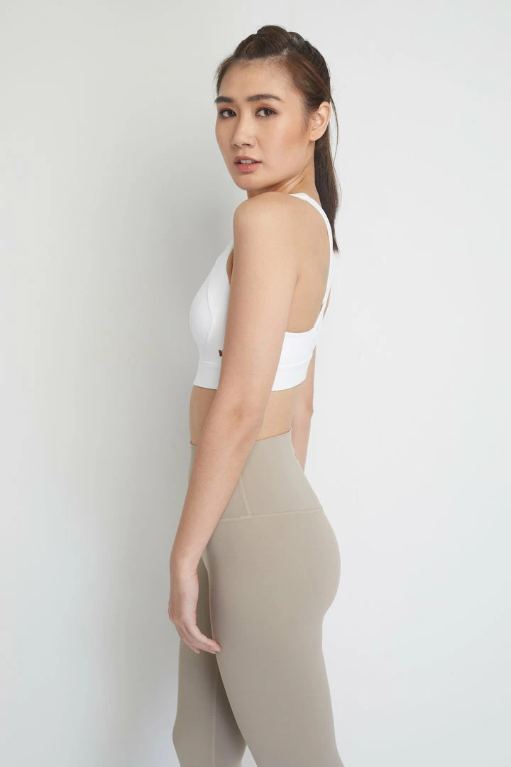 Milliotandco Activewear Julia Women Sports Bra (White)