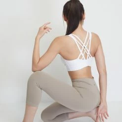 Milliotandco Activewear Julia Women Sports Bra (White)