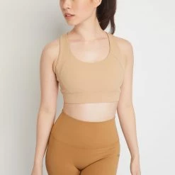 Milliotandco Activewear Julia Women Sports Bra (Beige)