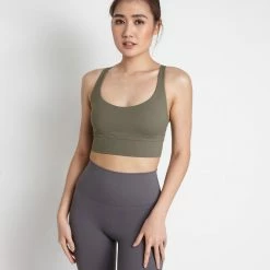 Milliotandco Emory Women Sports Bra (Dark Olive Green)