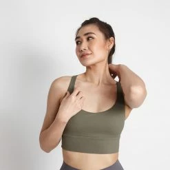 Milliotandco Emory Women Sports Bra (Dark Olive Green)