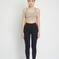 Milliotandco Aaliyah Women Sports Bra (Khaki) Women Activewear