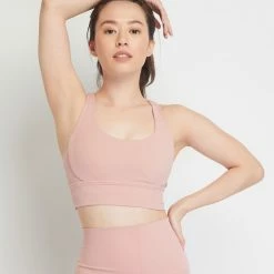 Milliotandco Aaliyah Women Sports Bra (Pink) Activewear