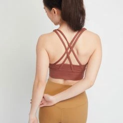 Milliotandco Activewear Aaliyah Women Sports Bra (Crimson)