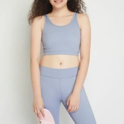 Milliotandco Leilanne Women Sport Bra (Sky Blue) Activewear