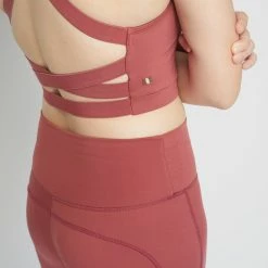 Milliotandco Leilanne Women Sport Bra (Crimson) Activewear