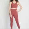 Milliotandco Activewear Fenella Women Full Length Legging (Crimson)