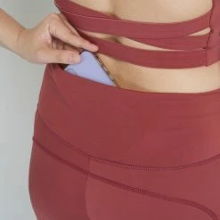 Milliotandco Activewear Fenella Women Full Length Legging (Crimson)