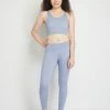 Milliotandco Activewear Odelya Women Full Length Legging (Steel Blue)