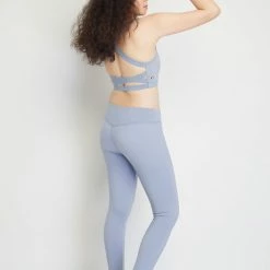 Milliotandco Activewear Odelya Women Full Length Legging (Steel Blue)