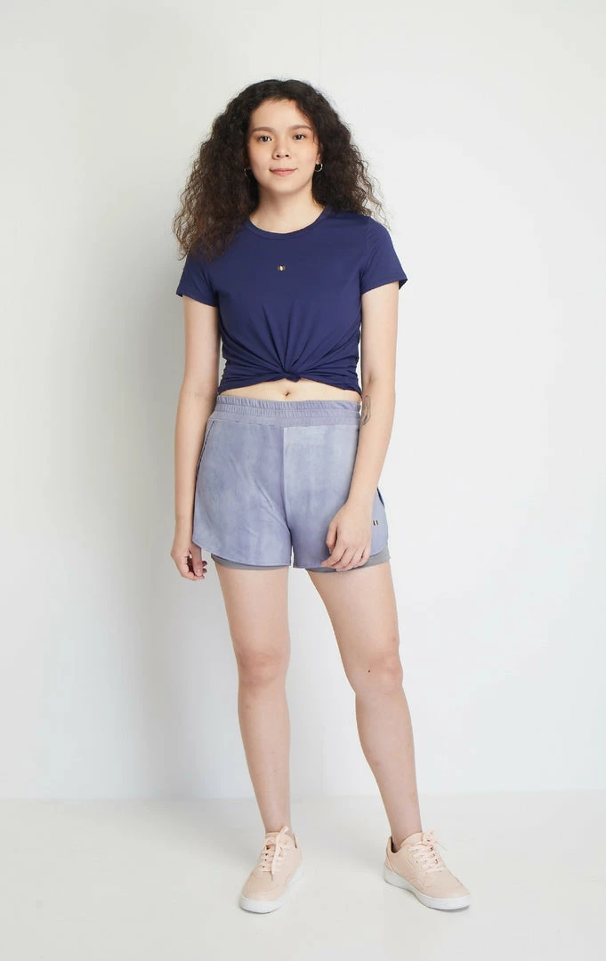 Milliotandco Almay Women Shorts (Steel Blue) Activewear