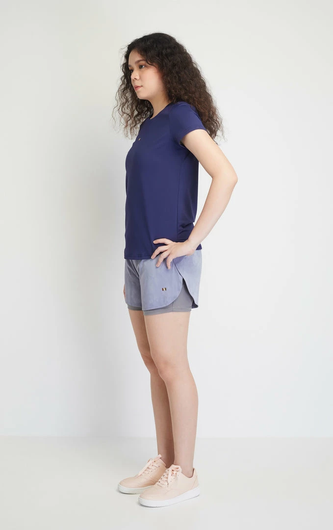 Milliotandco Almay Women Shorts (Steel Blue) Activewear