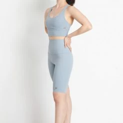 Milliotandco Activewear Demi Women Biker Short (Light Blue)