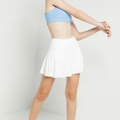 Milliotandco Activewear Streak Tennis Skirt (White)