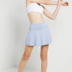 Milliotandco Activewear Streak Tennis Skirt (Light Blue)