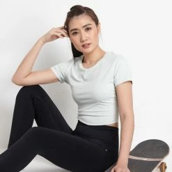 Milliotandco Elian Women Short Sleeves (Light Green)