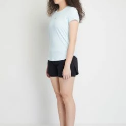 Milliotandco Activewear Saylor Women Short Sleeves Top (Aquamarine)