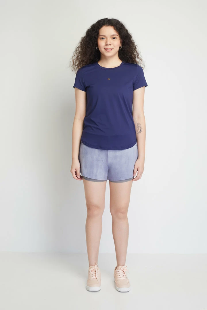 Milliotandco Activewear Saylor Women Short Sleeves Top (Navy)