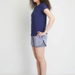 Milliotandco Activewear Saylor Women Short Sleeves Top (Navy)