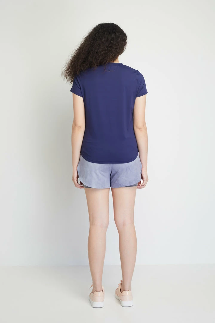 Milliotandco Activewear Saylor Women Short Sleeves Top (Navy)