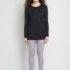Milliotandco Activewear Tamyra Women Long Sleeves Top (Black)