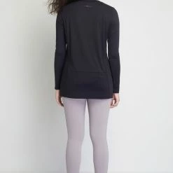 Milliotandco Activewear Tamyra Women Long Sleeves Top (Black)
