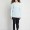 Milliotandco Tamyra Women Long Sleeves Top (Light Cyan)