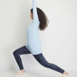 Milliotandco Tamyra Women Long Sleeves Top (Light Blue) Activewear