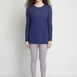 Milliotandco Tamyra Women Long Sleeves Top (Navy) Activewear