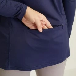 Milliotandco Tamyra Women Long Sleeves Top (Navy) Activewear