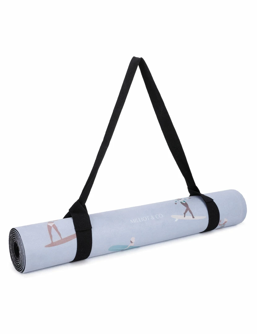 Milliotandco Surfing Mode Rubber Yoga Mat (3.5MM) (Light Blue) Yoga Mats
