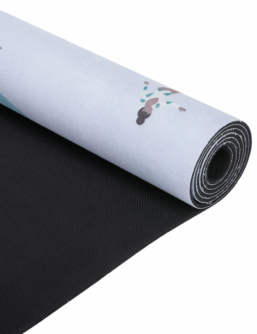 Milliotandco Surfing Mode Rubber Yoga Mat (3.5MM) (Light Blue) Yoga Mats