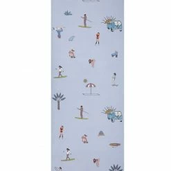 Milliotandco Beach Vibes Rubber Yoga Mat (3.5MM) (Light Blue) Yoga Mats
