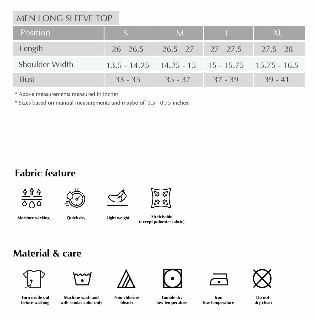 Milliotandco Activewear Arlo Men Long Sleeves Top (Navy)