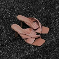 Milliotandco Sapphire Open Toe Heels (Pink) Shoes