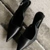 Milliotandco Spotlight Pointed Toe Heels (Black)