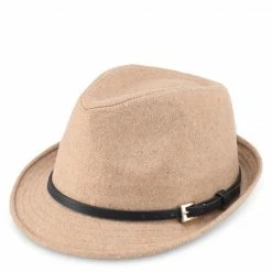 Milliot & Co Accessories Keira Fedora (Tan)