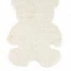 Milliotandco Teddy Faux Fur Rug (White) The Home Edit